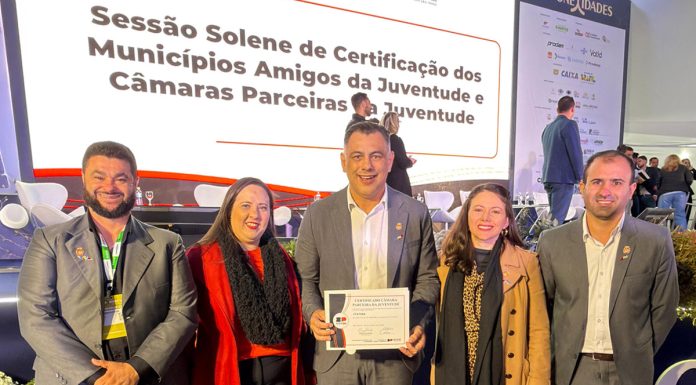 Legislativo Itatibense conquista Certificado “Câmara Parceira da Juventude” pelo terceiro ano consecutivo