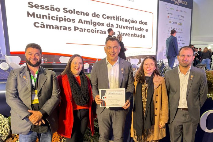 Certificado Câmara Parceira da Juventude